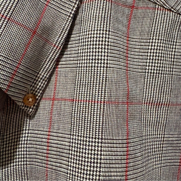 Brooks Brothers original polo flannel gray and Red Checkered Shirt Sz L - Picture 3 of 12